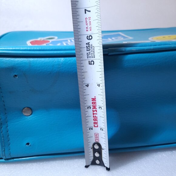 Vintage I heart love Grama kids Soft Suitcase Just Visiting Blue luggage Grandma - Picture 14 of 16